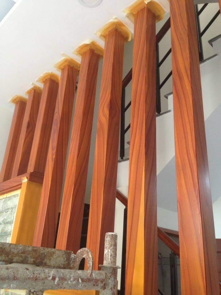 Sơn Giả Gỗ , mẫu cửa sắt sơn giả gỗ , cửa sắt sơn giả gỗ , cột giả gỗ